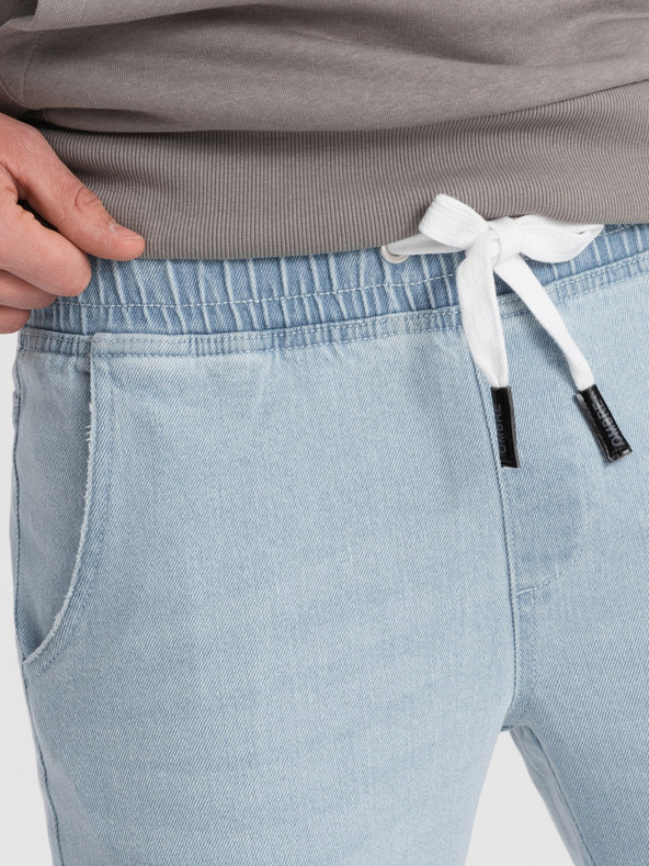 Ombre Clothing Jeans strappati blu chiaro da uomo Ombre Clothing