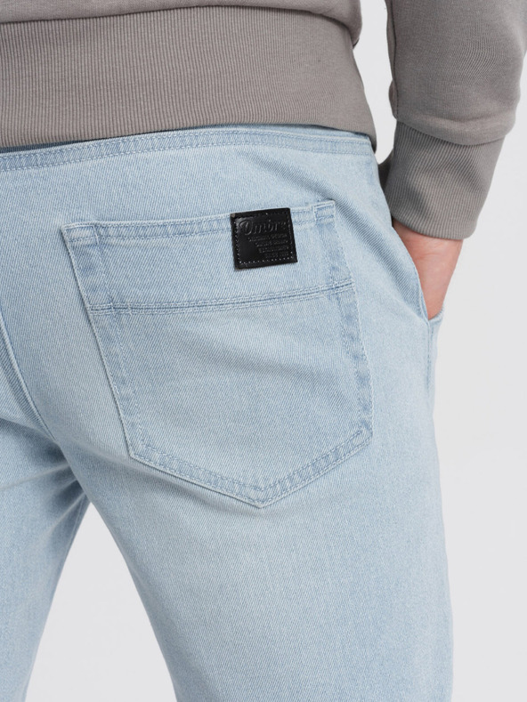 Ombre Clothing Jeans strappati blu chiaro da uomo Ombre Clothing