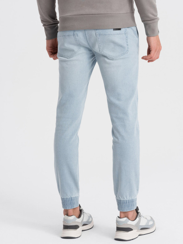 Ombre Clothing Jeans strappati blu chiaro da uomo Ombre Clothing