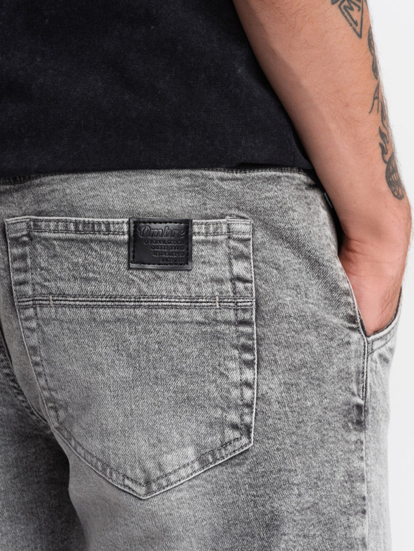 Ombre Clothing Jeans strappati grigio chiaro da uomo Ombre Clothing