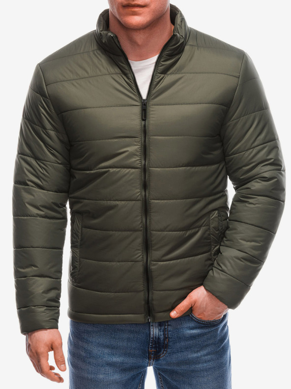 Edoti Giacca trapuntata leggera da uomo color kaki Edoti