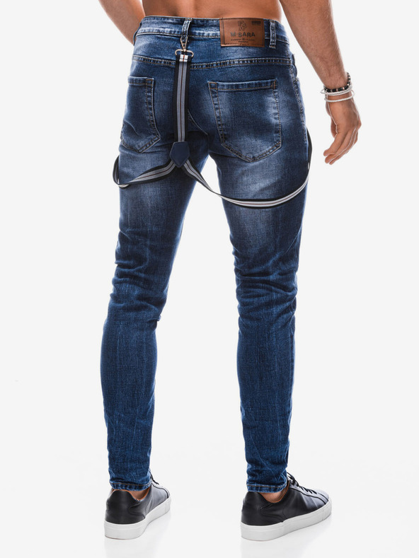 Edoti Jeans da uomo blu scuro Edoti
