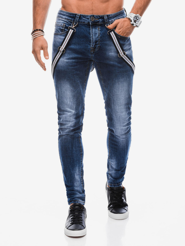 Edoti Jeans da uomo blu scuro Edoti