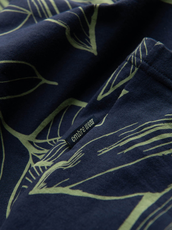 Ombre Clothing T-shirt fantasia verde e blu da uomo Ombre Clothing