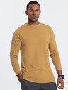 Ombre Clothing Camicia basic senape da uomo Ombre Clothing