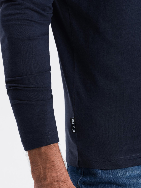 Ombre Clothing T-shirt basic da uomo blu scuro Ombre Clothing