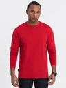 Ombre Clothing Maglietta basic da uomo rossa Ombre Clothing