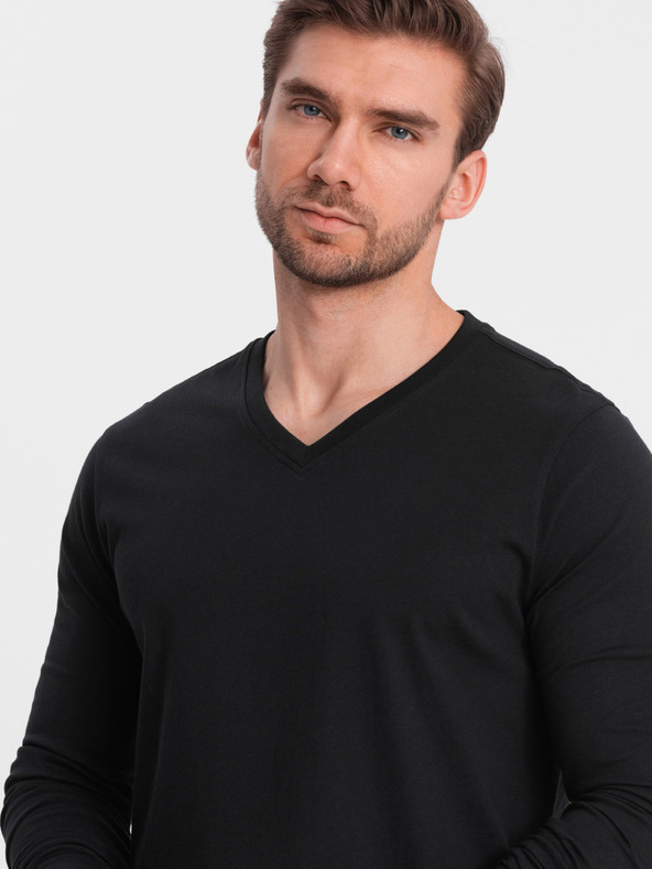 Ombre Clothing Maglietta basic nera da uomo Ombre Clothing