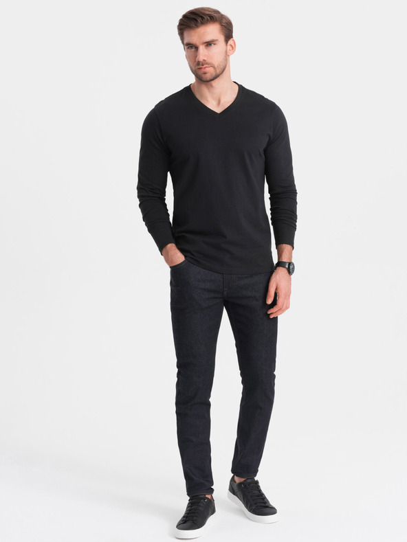 Ombre Clothing Maglietta basic nera da uomo Ombre Clothing