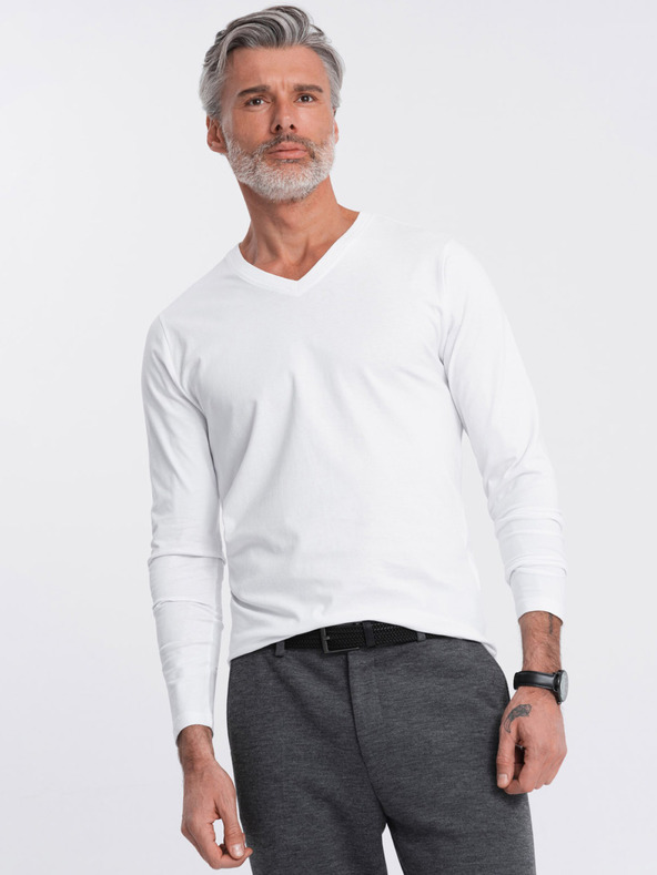 Ombre Clothing Camicia basic bianca da uomo Abbigliamento Ombre