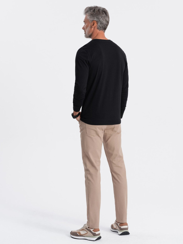 Ombre Clothing Maglietta basic nera da uomo Ombre Clothing