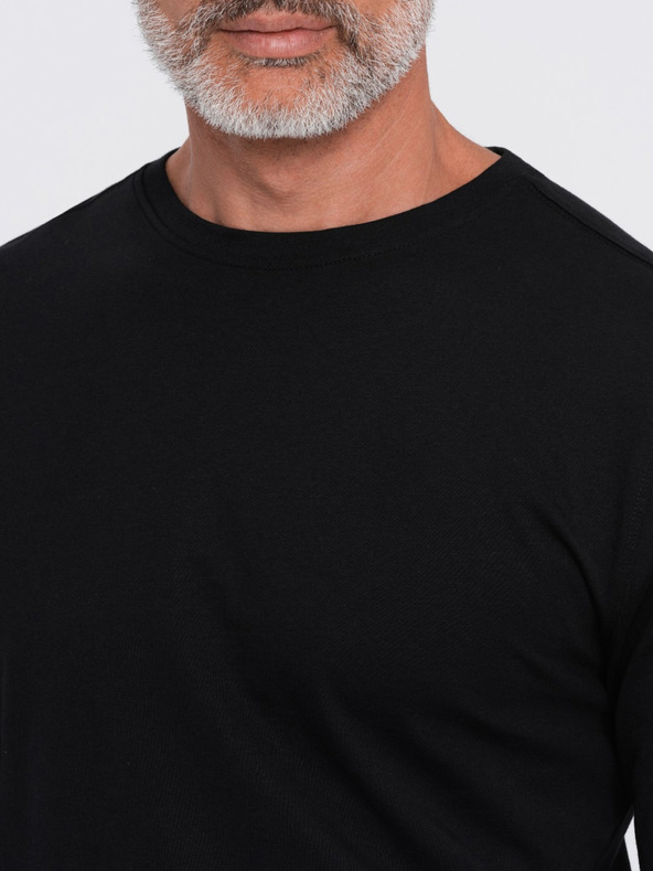 Ombre Clothing Maglietta basic nera da uomo Ombre Clothing