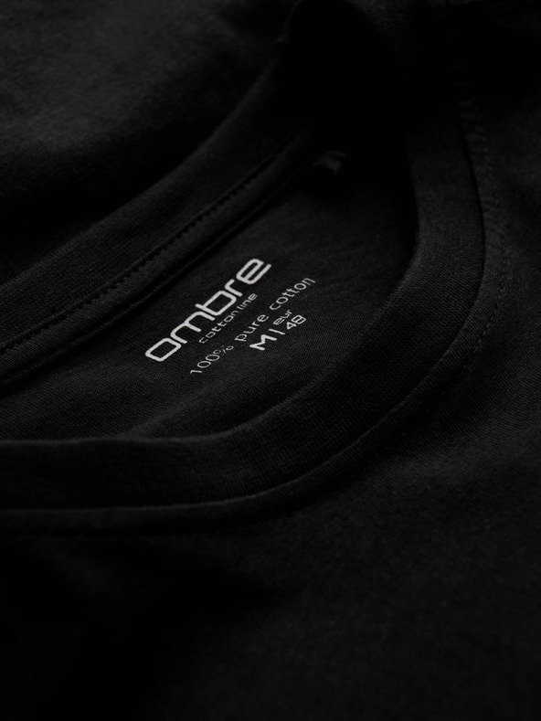 Ombre Clothing Maglietta basic nera da uomo Ombre Clothing