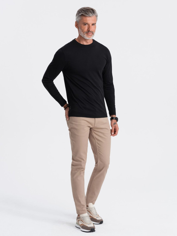 Ombre Clothing Maglietta basic nera da uomo Ombre Clothing