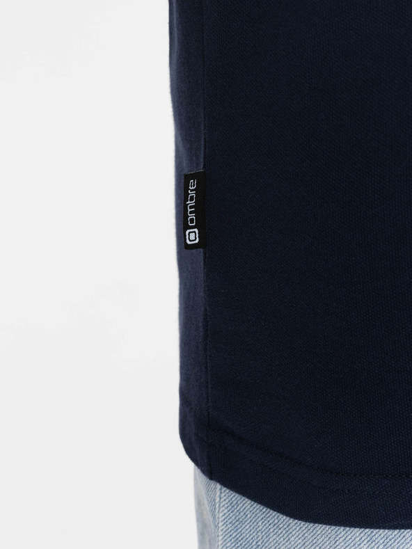 Ombre Clothing Polo da uomo blu scuro Ombre Clothing