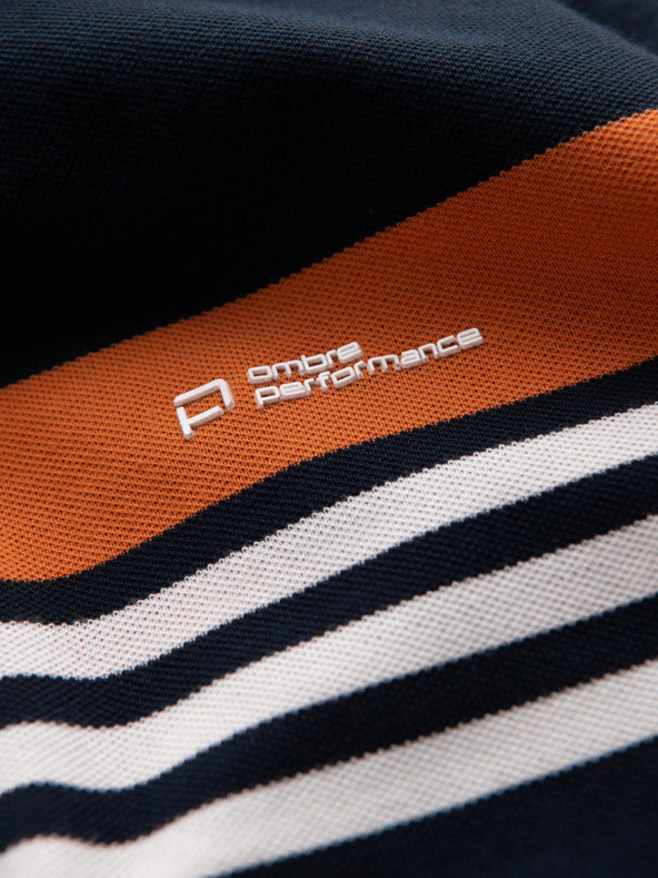 Ombre Clothing Polo da uomo blu scuro Ombre Clothing