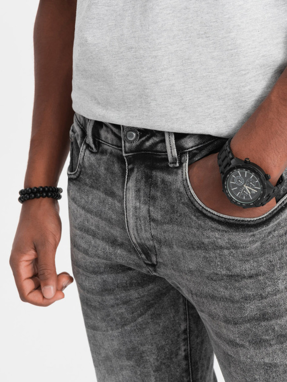 Ombre Clothing Jeans slim fit da uomo grigi Ombre Clothing