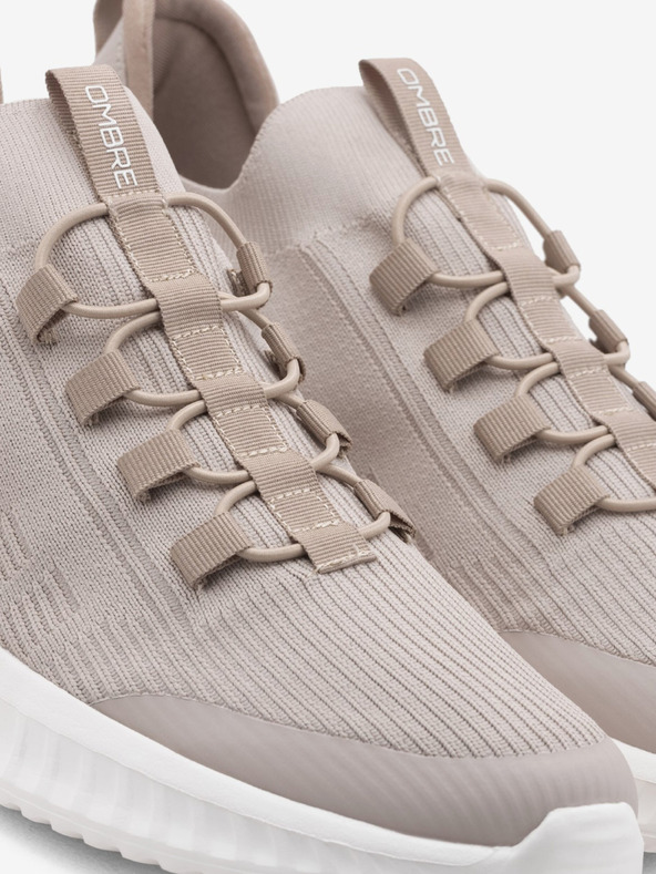 Ombre Clothing Scarpe da ginnastica beige da uomo Ombre Clothing