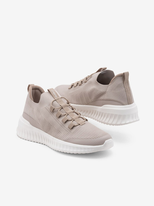 Ombre Clothing Scarpe da ginnastica beige da uomo Ombre Clothing
