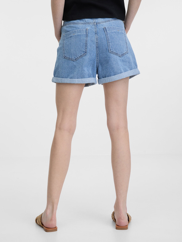Orsay Pantaloncini in denim da donna blu chiaro ORSAY