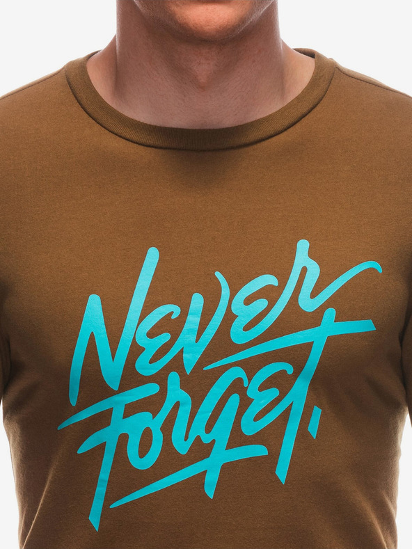 Edoti Maglietta Edoti marrone da uomo