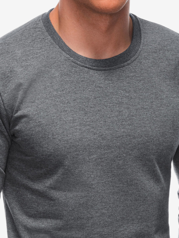 Edoti Felpa basic da uomo grigio scuro Edoti