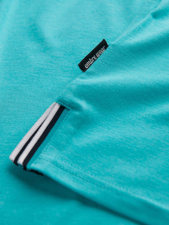 Ombre Clothing Camicia button down turchese da uomo Ombre Clothing