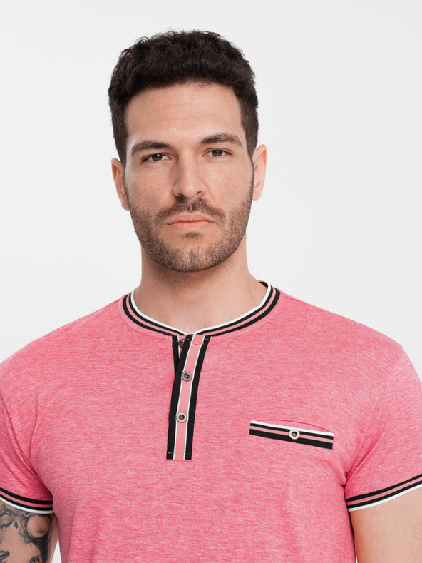 Ombre Clothing Camicia button down uomo rosa antico Abbigliamento Ombre
