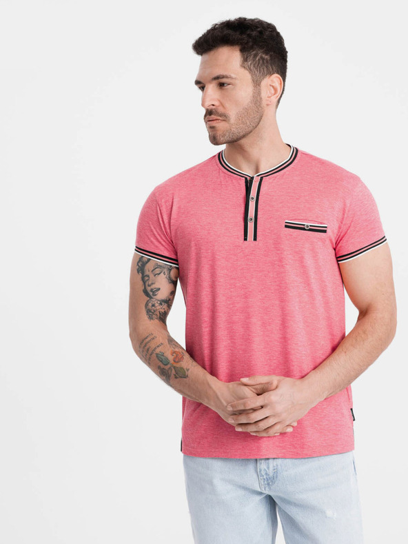 Ombre Clothing Camicia button down uomo rosa antico Abbigliamento Ombre