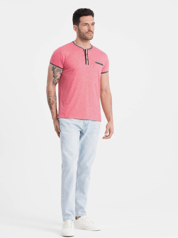 Ombre Clothing Camicia button down uomo rosa antico Abbigliamento Ombre