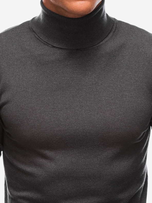 Edoti Maglione dolcevita da uomo grigio scuro Edoti