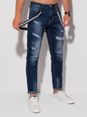 Edoti Jeans uomo blu scuro effetto strappato Edoti