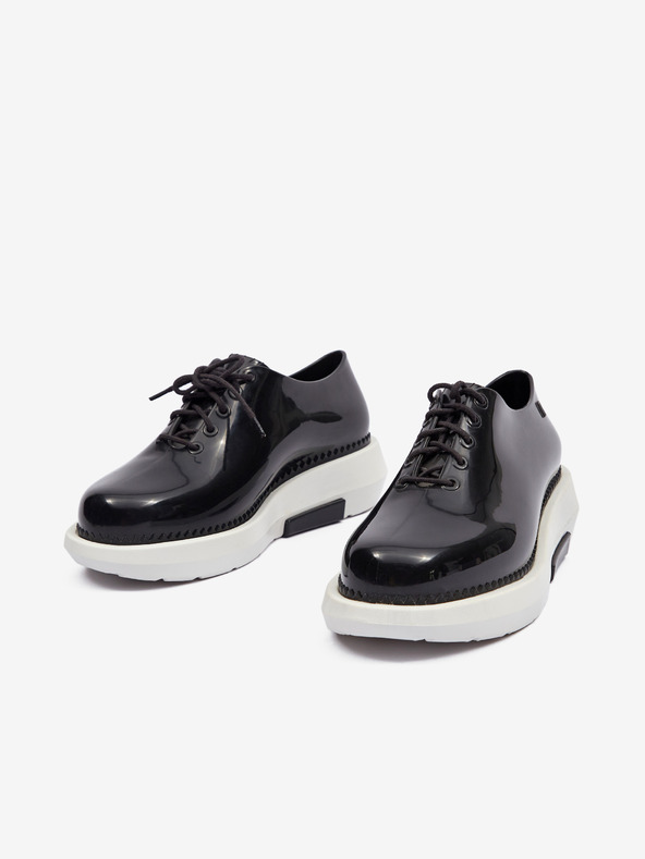 Melissa Scarpe semipiattaforma grunge da donna nere + Vitorino Campos