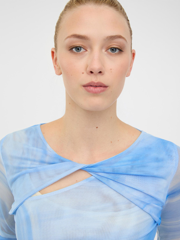 Orsay Maglia a maniche lunghe stampata blu da donna ORSAY