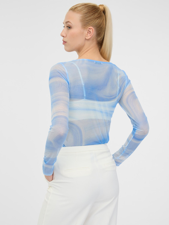 Orsay Maglia a maniche lunghe stampata blu da donna ORSAY