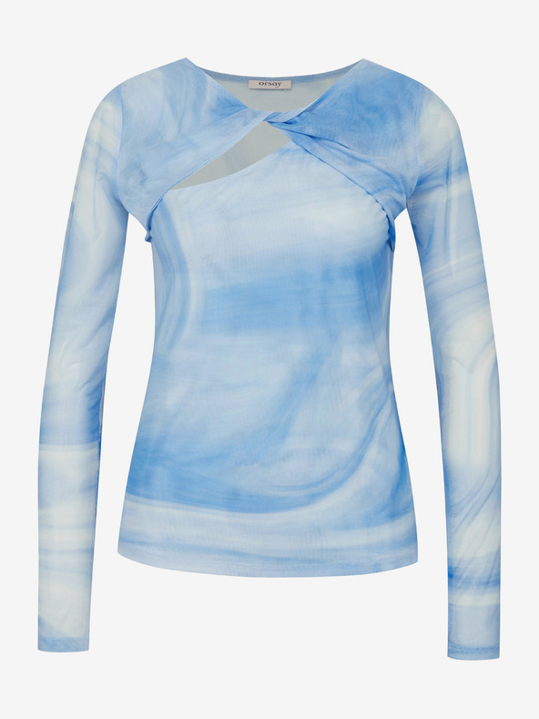Orsay Maglia a maniche lunghe stampata blu da donna ORSAY