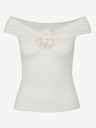Orsay Maglietta panna a maniche corte con applicazione da donna ORSAY