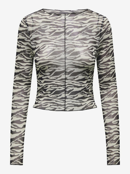 ONLY Top a fantasia crema e nero da donna ONLY Lamy