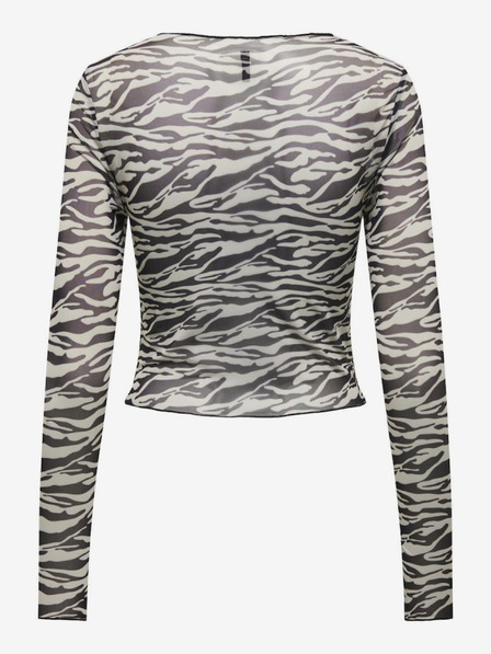 ONLY Top a fantasia crema e nero da donna ONLY Lamy