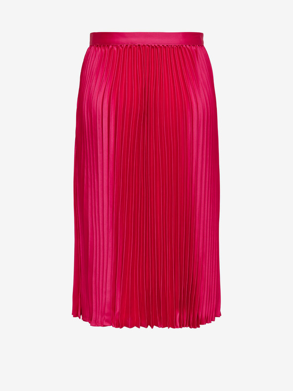 Jacqueline de Yong JDY Sarah Gonna midi a pieghe in raso rosa scuro da donna