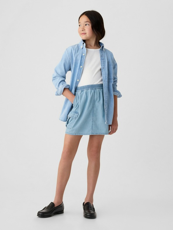 GAP Kids' Denim Cargo Skirt GAP