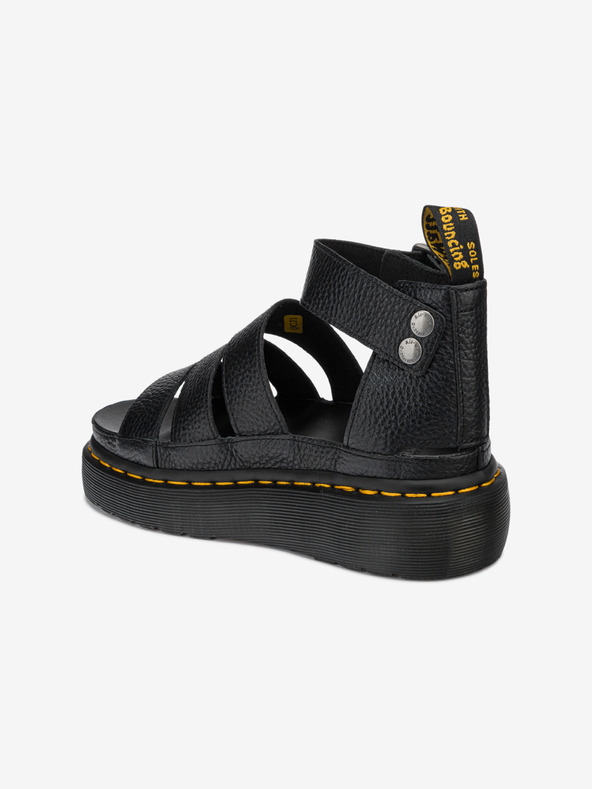 Dr. Martens Dr. Martens Clarissa II nero sandali con plateau in pelle da donna