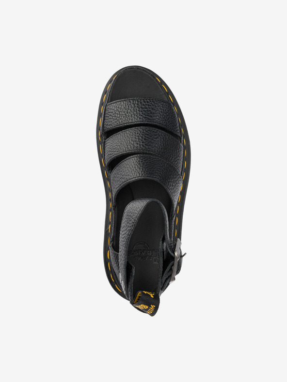 Dr. Martens Dr. Martens Clarissa II nero sandali con plateau in pelle da donna