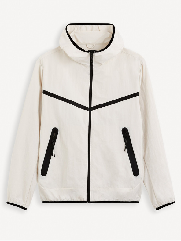 Celio Giacca con cappuccio Celio Gutrack bianca da uomo