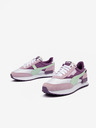 Puma Sneakers da donna bianche e viola con dettagli in pelle scamosciata Puma Future Rider Soft
