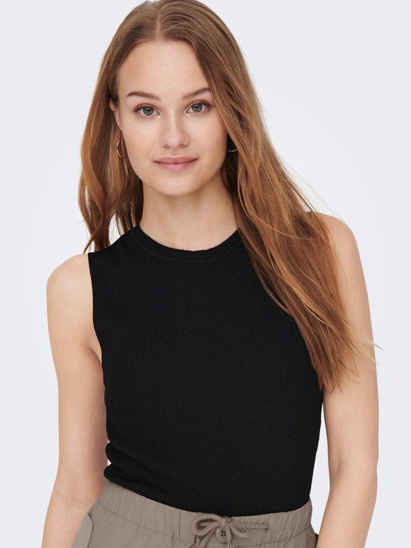 ONLY Top nero a coste da donna ONLY Majli