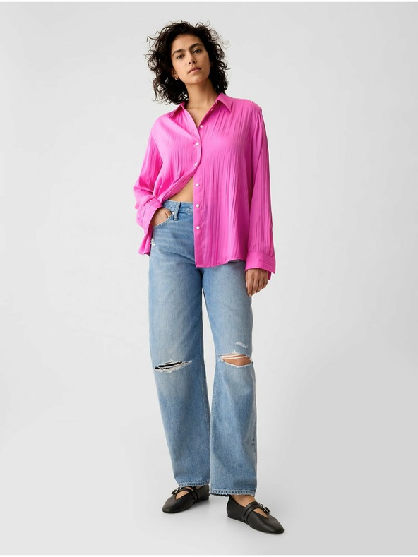 GAP Boyfriend satin shirt GAP