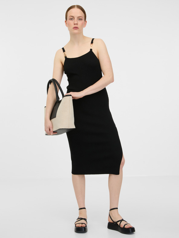 Orsay Abito midi nero da donna ORSAY