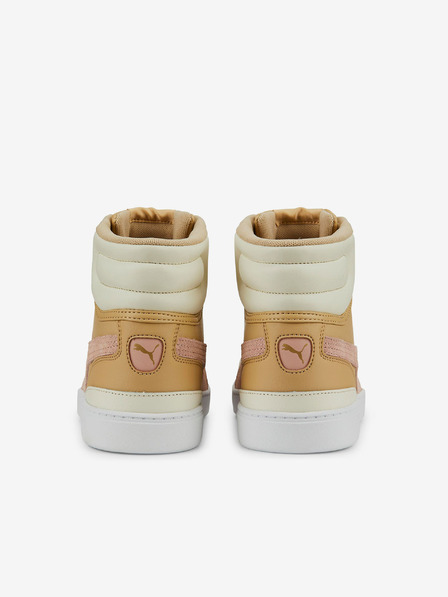 Puma Sneakers Puma Vikky V3 beige da donna in pelle alla caviglia