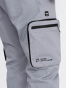 Ombre Clothing Pantaloni cargo jogger grigio chiaro da uomo Ombre Clothing